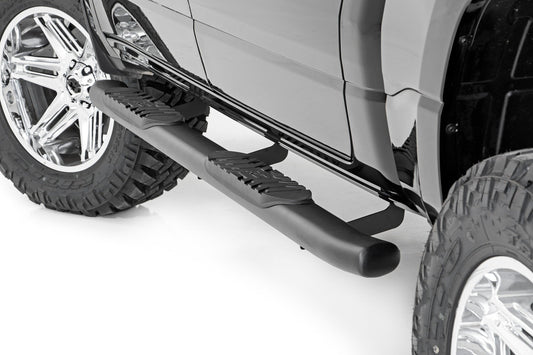Rough Country Dodge Oval Nerf Step Bars (19-20 Ram Crew Cab) Rough Country