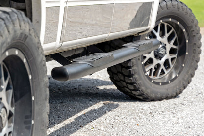 Oval Nerf Step Crew Cab Black Ford F-150 2WD/4WD (2009-2014) Rough Country-5