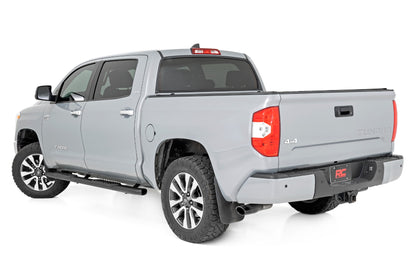 Oval Nerf Step Crew Cab Black Toyota Tundra 2WD/4WD (2007-2021) Rough Country-3