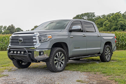 Oval Nerf Step Crew Cab Black Toyota Tundra 2WD/4WD (2007-2021) Rough Country-5