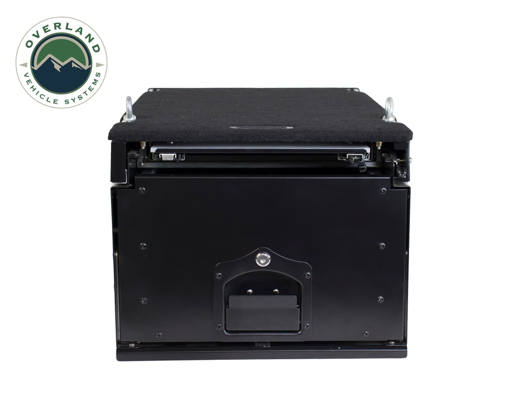 Overland Vehicle Systems Camping Cargo Box With Slide Out Drawer & Working Station Overland Vehicle Systems