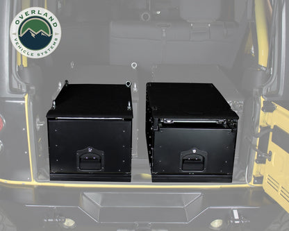 Camping Cargo Box With Slide Out Drawer & Working Station Overland Vehicle Systems-4
