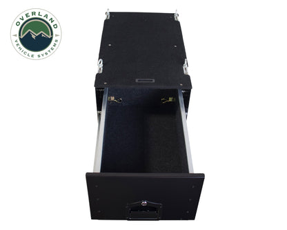 Camping Cargo Box With Slide Out Drawer & Working Station Overland Vehicle Systems-5