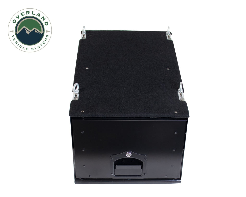 Overland Vehicle Systems Camping Storage Box Cargo Box With Slide Out Drawer Overland Vehicle Systems