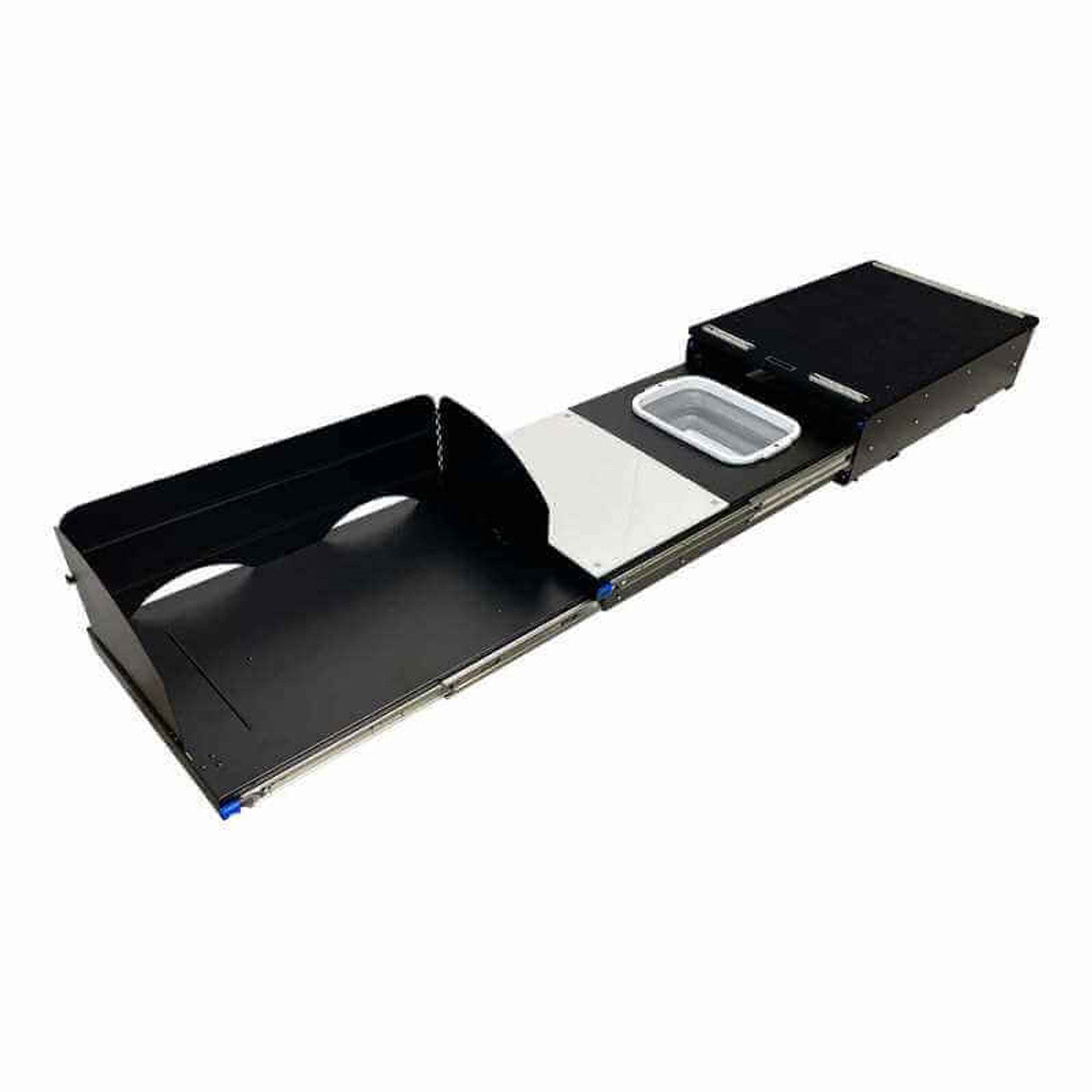 Overland Vehicle Systems Cargo Box Kitchen With Slide Out Sink, Cooking Shelve and Slide Out Work Station Overland Vehicle Systems