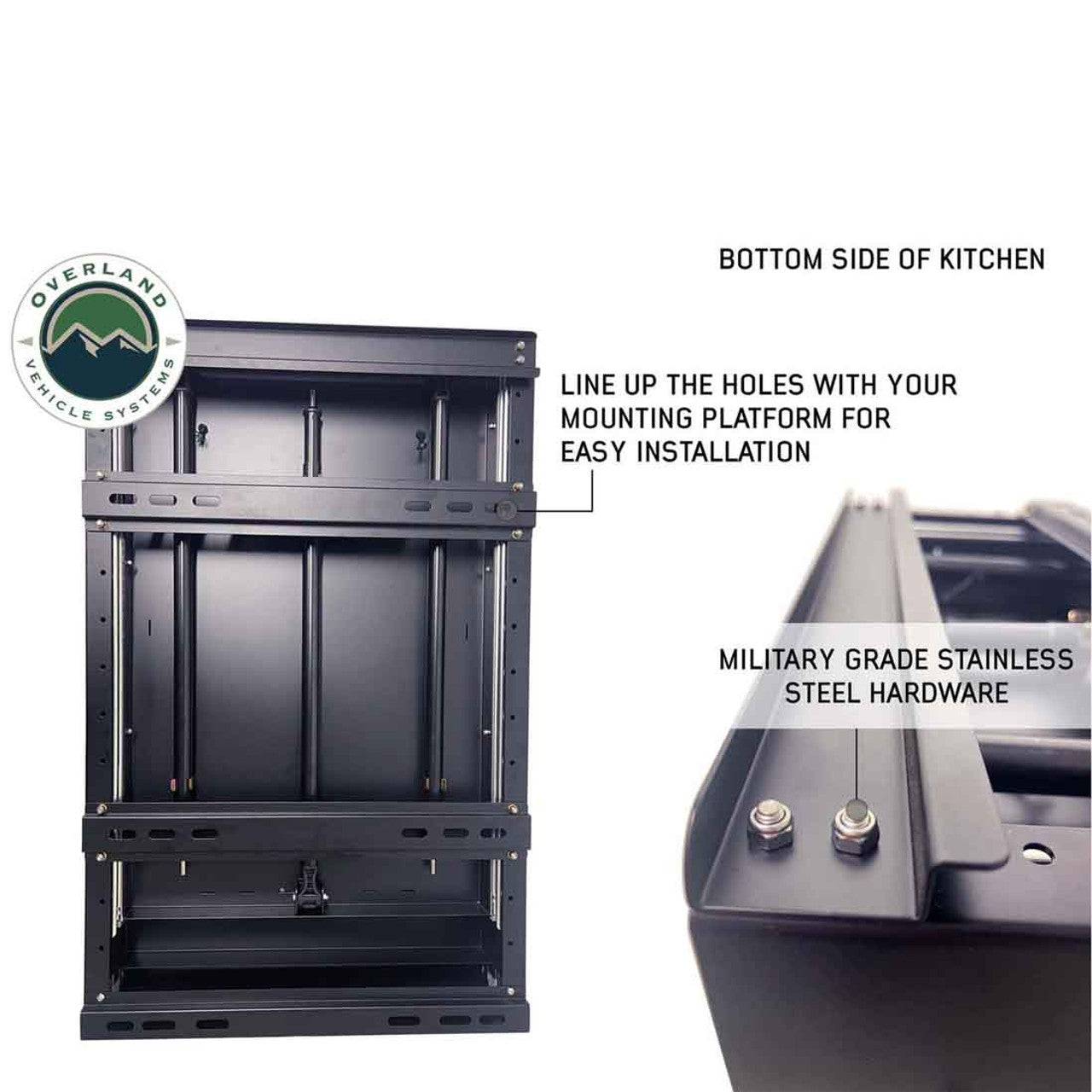 Cargo Box Kitchen With Slide Out Sink, Cooking Shelve and Slide Out Work Station Overland Vehicle Systems-9