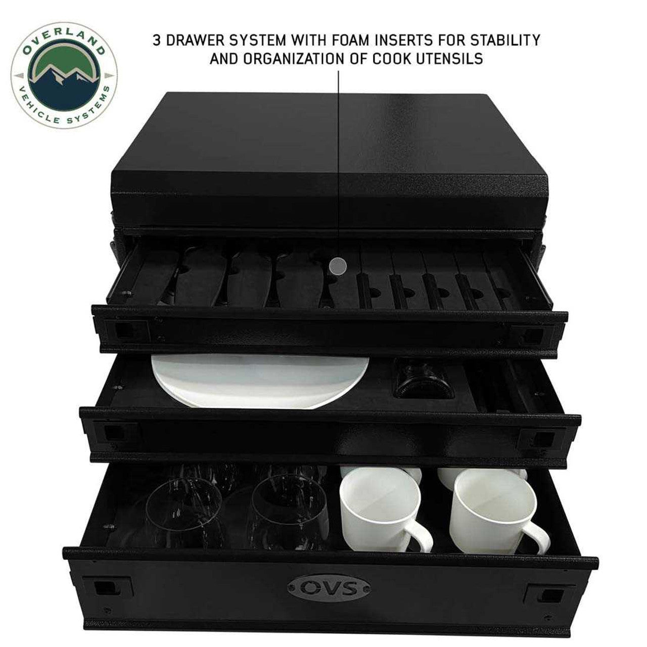 Kitchen Kit - 39 Piece Utensil, Aluminum Storage Box With Custom Cut Foam Overland Vehicle Systems-3