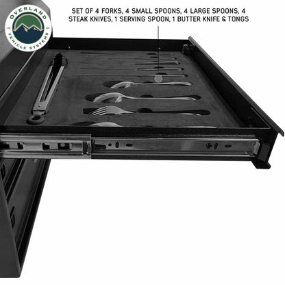 Kitchen Kit - 39 Piece Utensil, Aluminum Storage Box With Custom Cut Foam Overland Vehicle Systems-5
