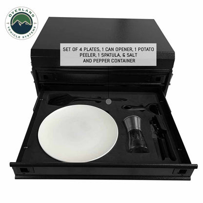 Kitchen Kit - 39 Piece Utensil, Aluminum Storage Box With Custom Cut Foam Overland Vehicle Systems-6