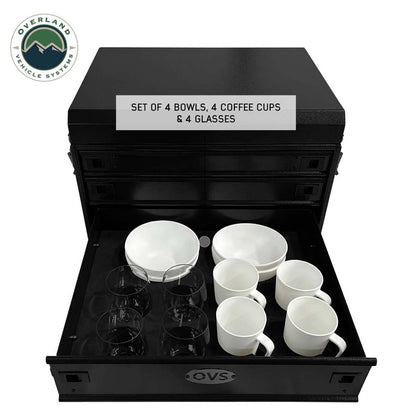 Kitchen Kit - 39 Piece Utensil, Aluminum Storage Box With Custom Cut Foam Overland Vehicle Systems-7