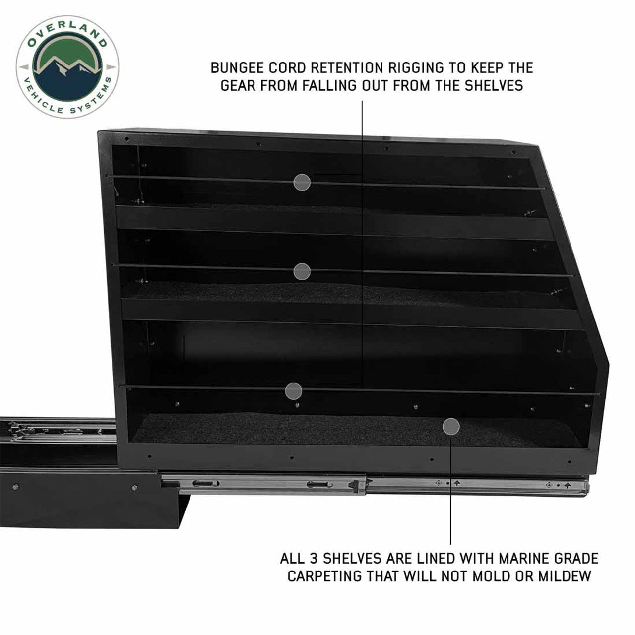 Highline Slide Out Camping Storage System Overland Vehicle Systems-2