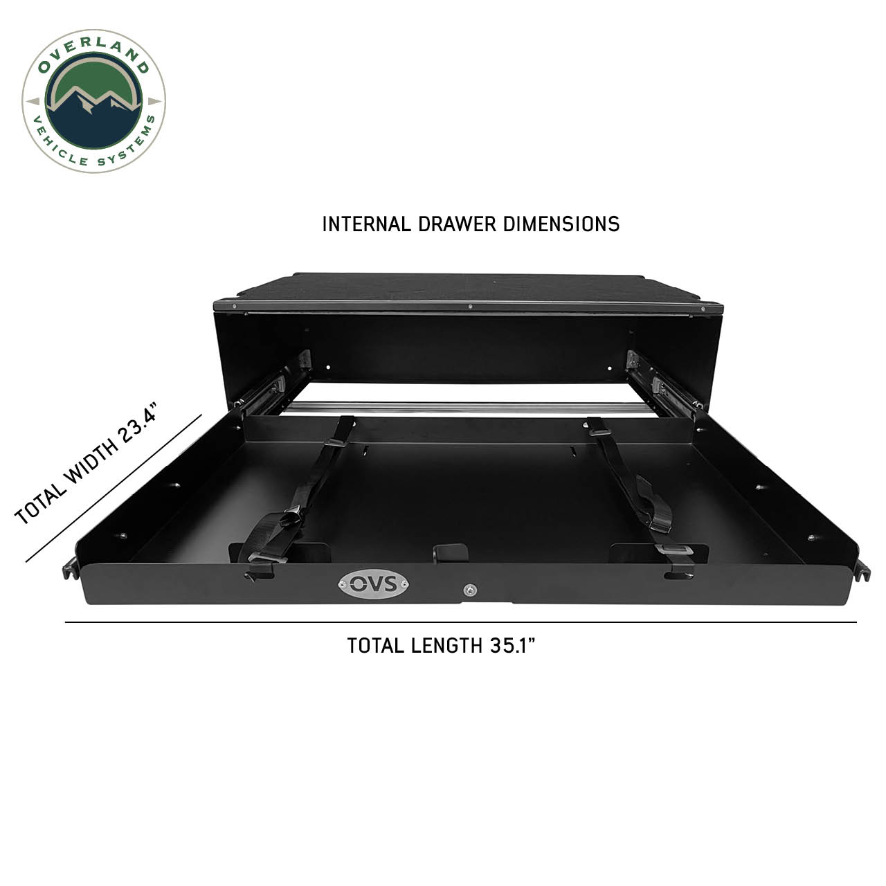 Overland Vehicle Systems Large Cargo Drawer With Slide Out - Overland Cargo Box Overland Vehicle Systems