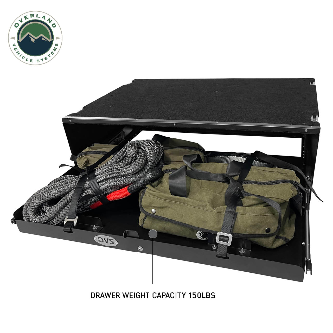 Overland Vehicle Systems Large Cargo Drawer With Slide Out - Overland Cargo Box Overland Vehicle Systems
