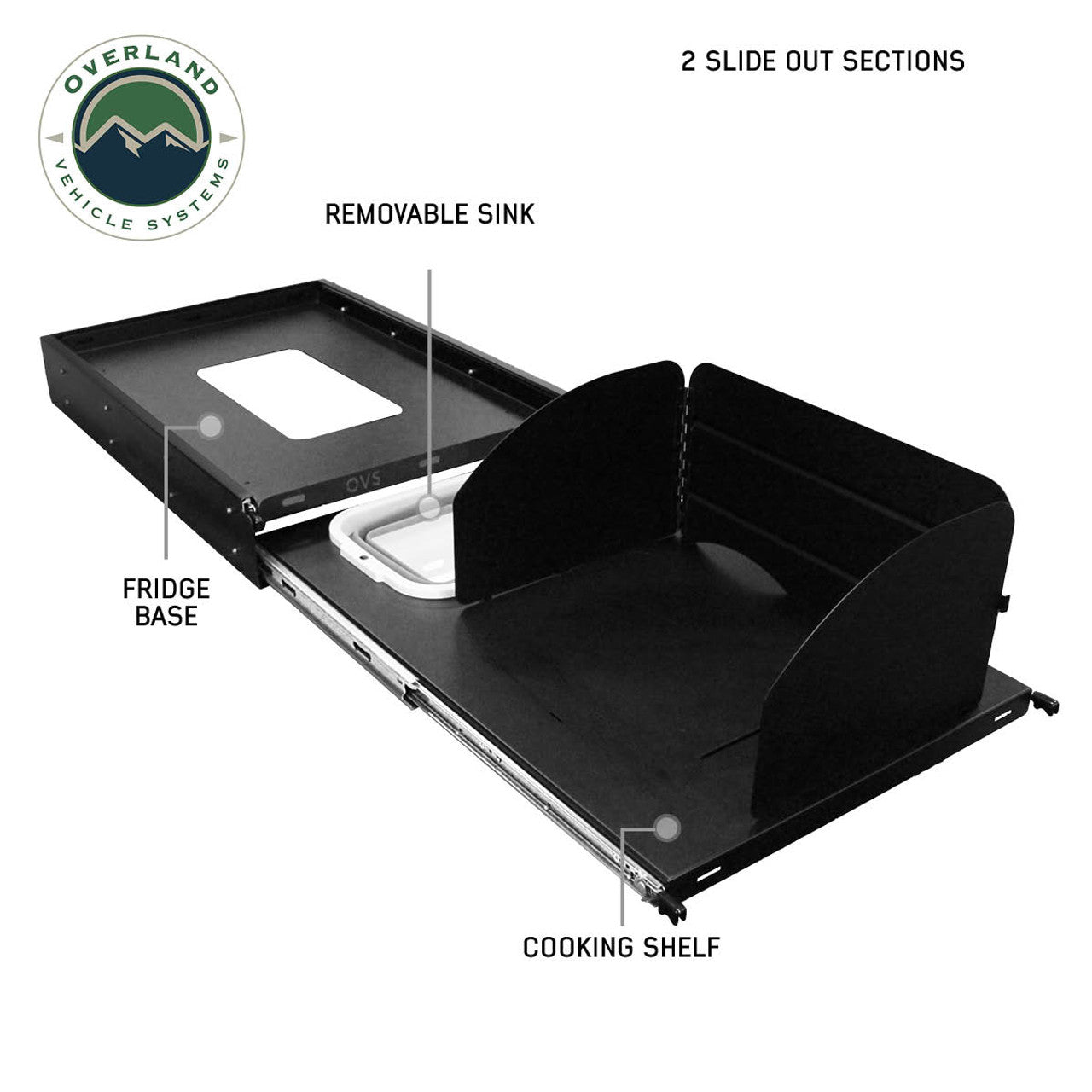 Large Refrigerator Tray and Sink Organizer Overland Vehicle Systems-1