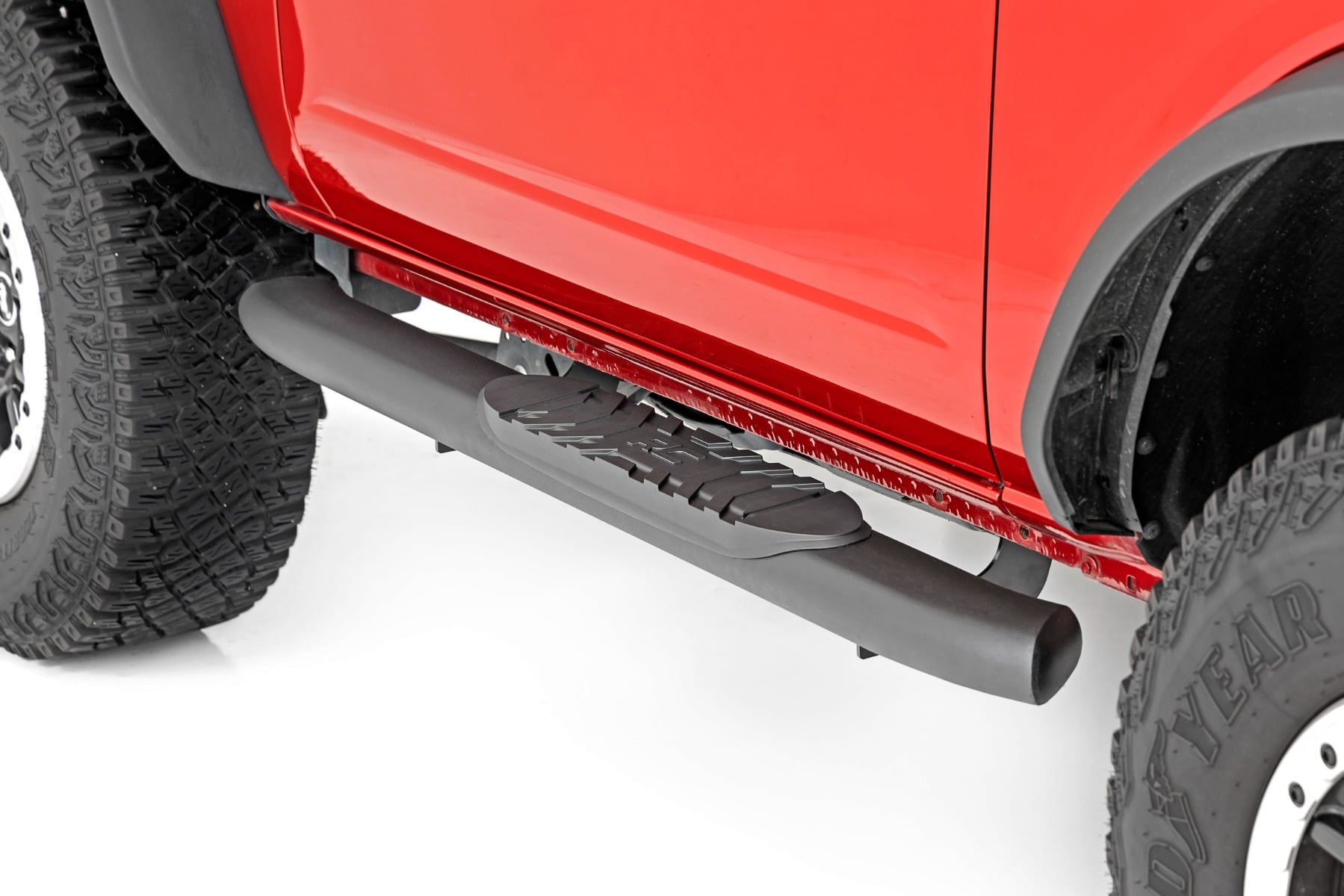 Oval Nerf Steps 2-Door Black Ford Bronco (2 Door) 4WD (2021-2025) Rough Country-3
