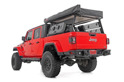 Oval Nerf Steps Black Jeep Gladiator JT 4WD (2020-2025) Rough Country-2