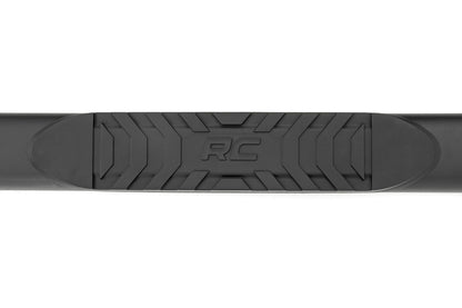Oval Nerf Step Double Cab Black Toyota Tacoma 2WD/4WD (2024-2026) Rough Country-4