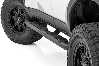Oval Nerf Steps Black Toyota Land Cruiser 4WD (2024-2026) Rough Country