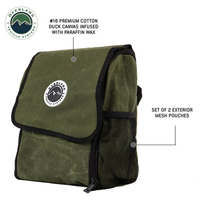 Organize With Wax Canvas Overnight Bag Overland Vehicle Systems-1