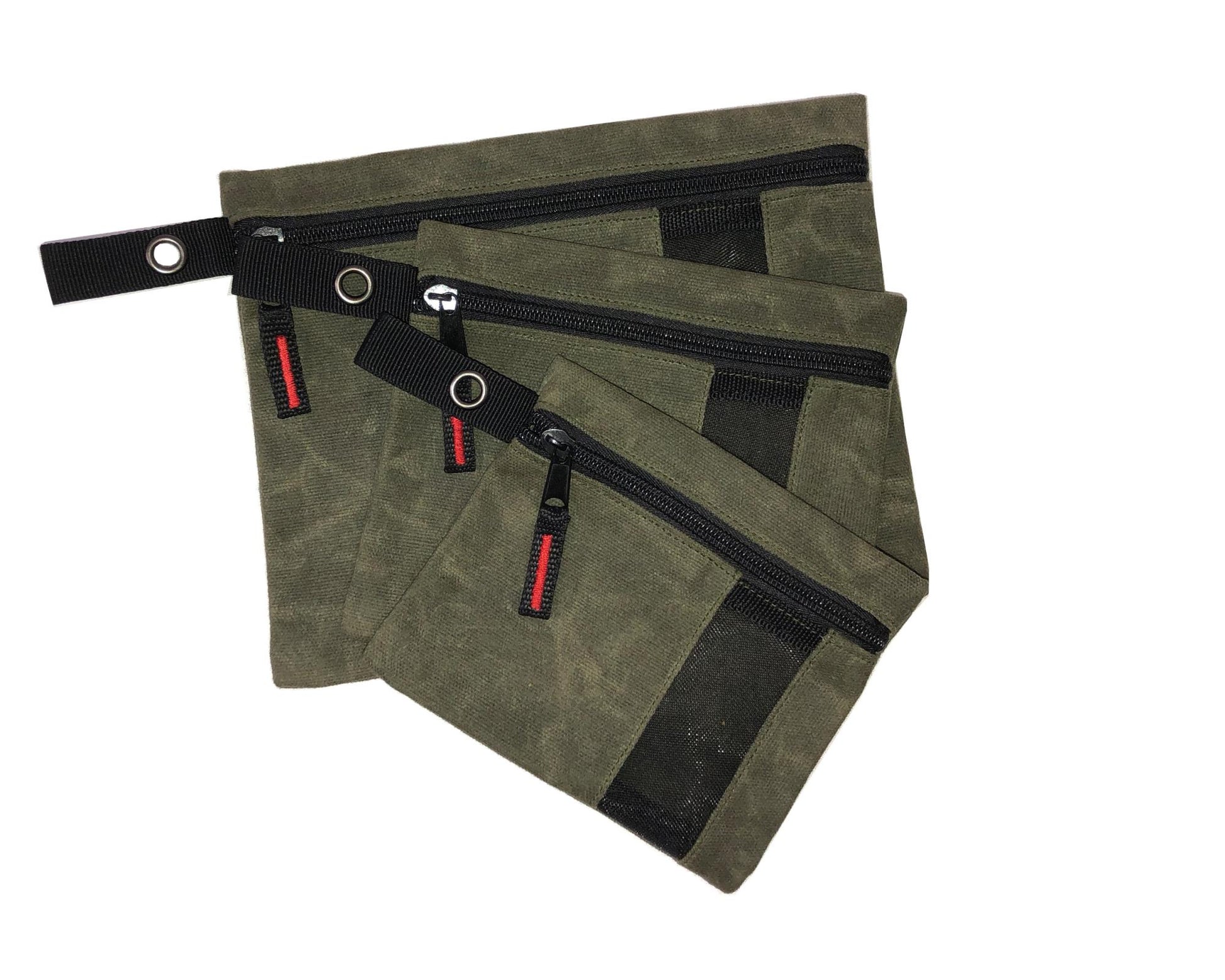 Overland Vehicle Systems Waxed Canvas - Small Size Utility Bags with Pockets Overland Vehicle Systems