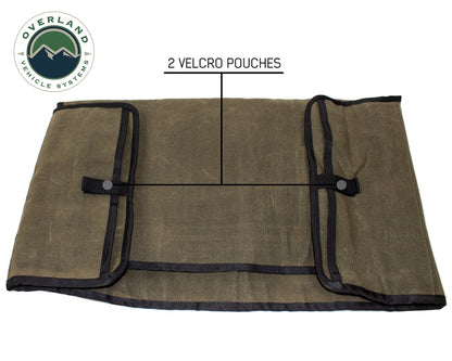 Rolled General Tool Storage Bag - Waxed Canvas Overland Vehicle Systems-4