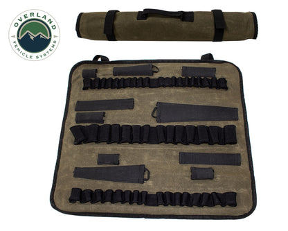 Rolled Socket Organizer Storage Bag - #16 Waxed Canvas Overland Vehicle Systems-6