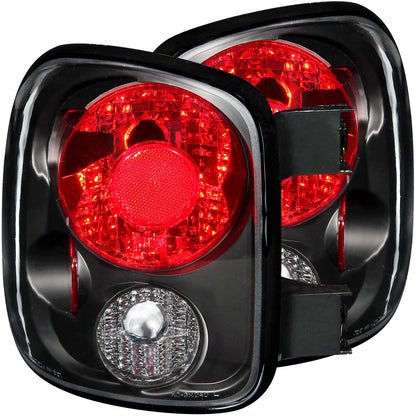 Tail Light Set Clear Lens Black Housing Pair Does Not Fit Fleetside Models Silverado/Sierra 1500 1999-2004 AnzoUSA