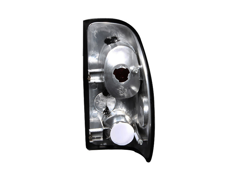 Tail Light Set Clear Lens Black Housing Pair Dodge Dakota 1997-2004 AnzoUSA-1