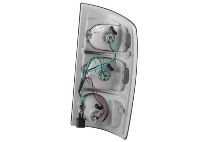 Tail Light Set Clear Lens Black Housing Pair Dodge Ram 1500 2002-2006, 2500/3500 2003-2006 AnzoUSA-1