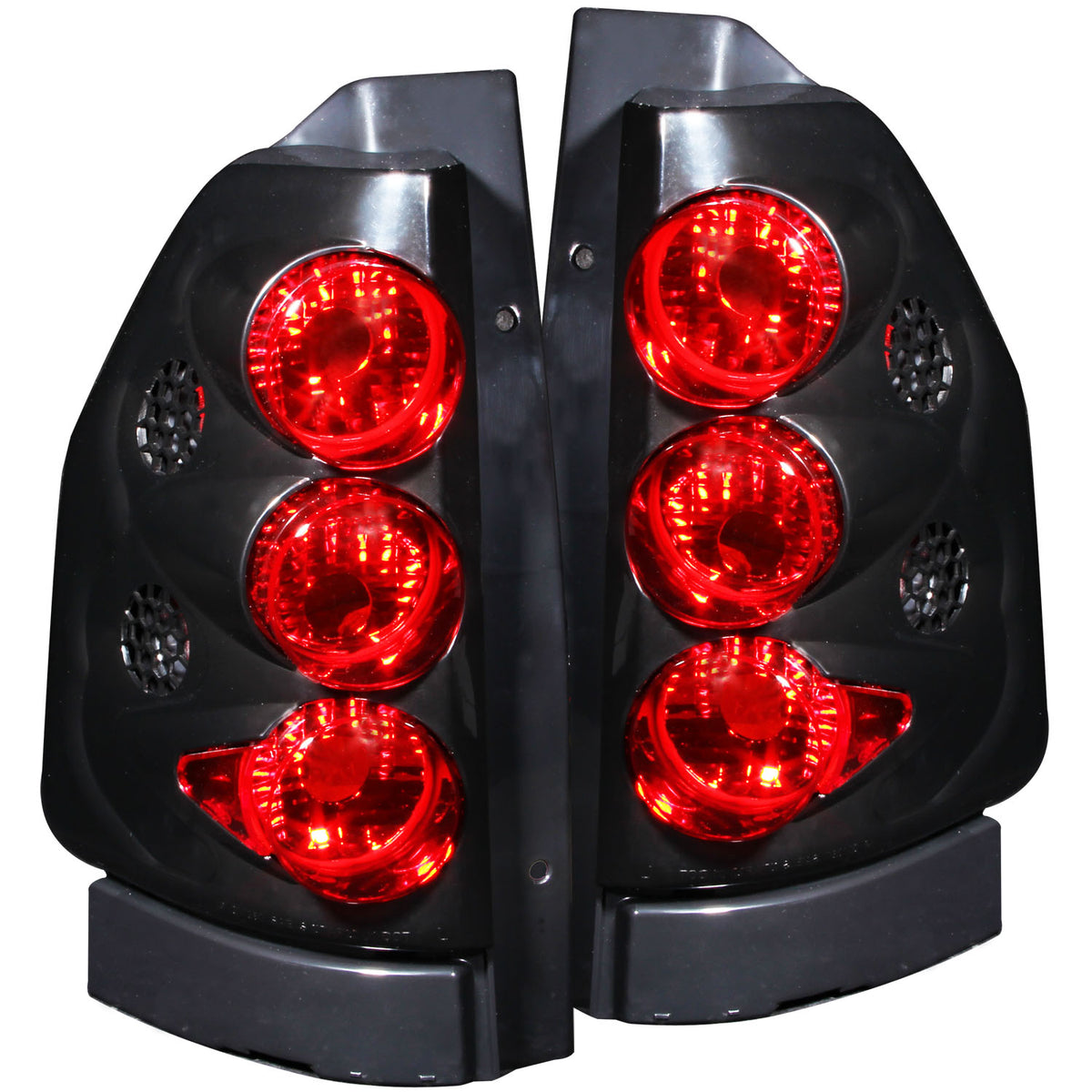 Tail Light Set Clear Lens Black Housing Pair Does Not Fit Envoy Xuv Model GMC Envoy 2002-2008, GMC Envoy XL 2002-2006 AnzoUSA