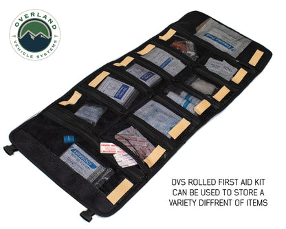 Rolled Bag First Aid - Waxed Canvas First Aid Bag for Car Overland Vehicle Systems-1