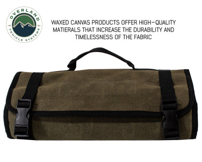 Rolled Bag First Aid - Waxed Canvas First Aid Bag for Car Overland Vehicle Systems-2