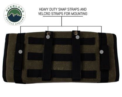Rolled Bag First Aid - Waxed Canvas First Aid Bag for Car Overland Vehicle Systems-4