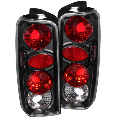 Tail Light Set Clear Lens Black Housing Pair Does Not Fit Grand Cherokee Model Jeep Cherokee 1997-2001 AnzoUSA