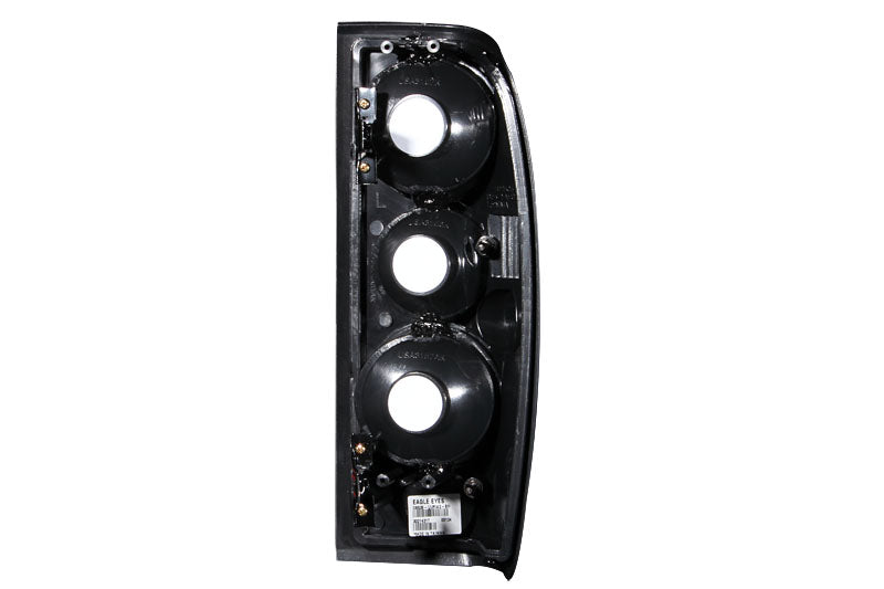 Tail Light Set Clear Lens Black Housing Pair Nissan Frontier 1998-2004 AnzoUSA-1