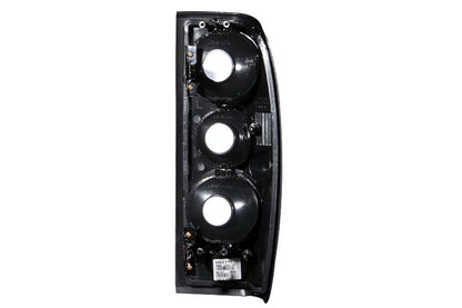 Tail Light Set Clear Lens Black Housing Pair Nissan Frontier 1998-2004 AnzoUSA-1