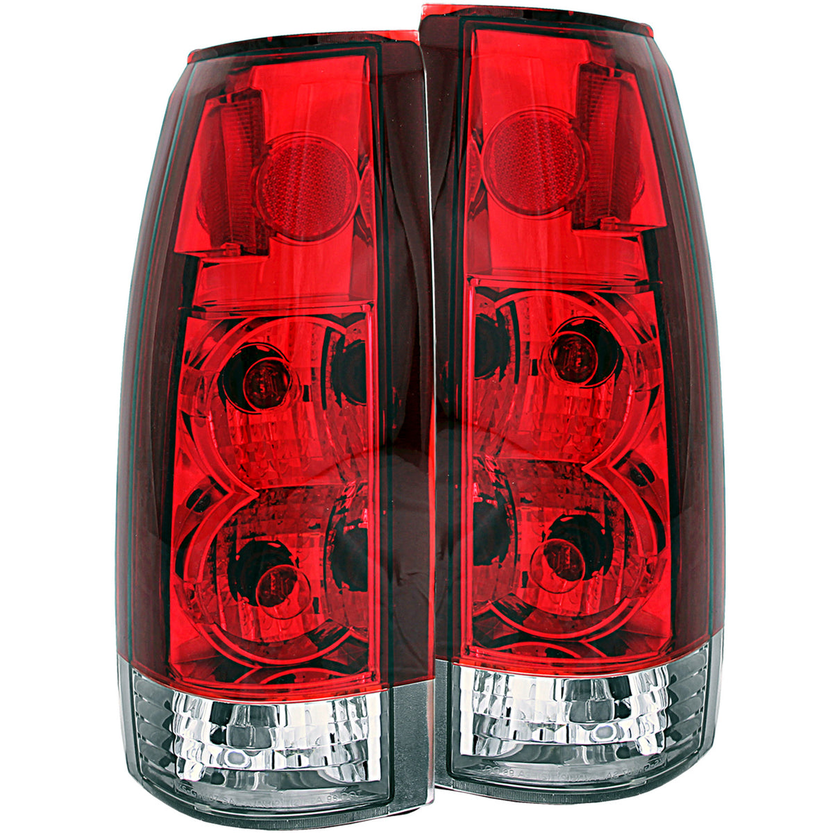 Tail Light Set Red/Clear Lens G5 Pair Chevy/GMC/Cadillac Trucks/SUVs 1988-2000 AnzoUSA