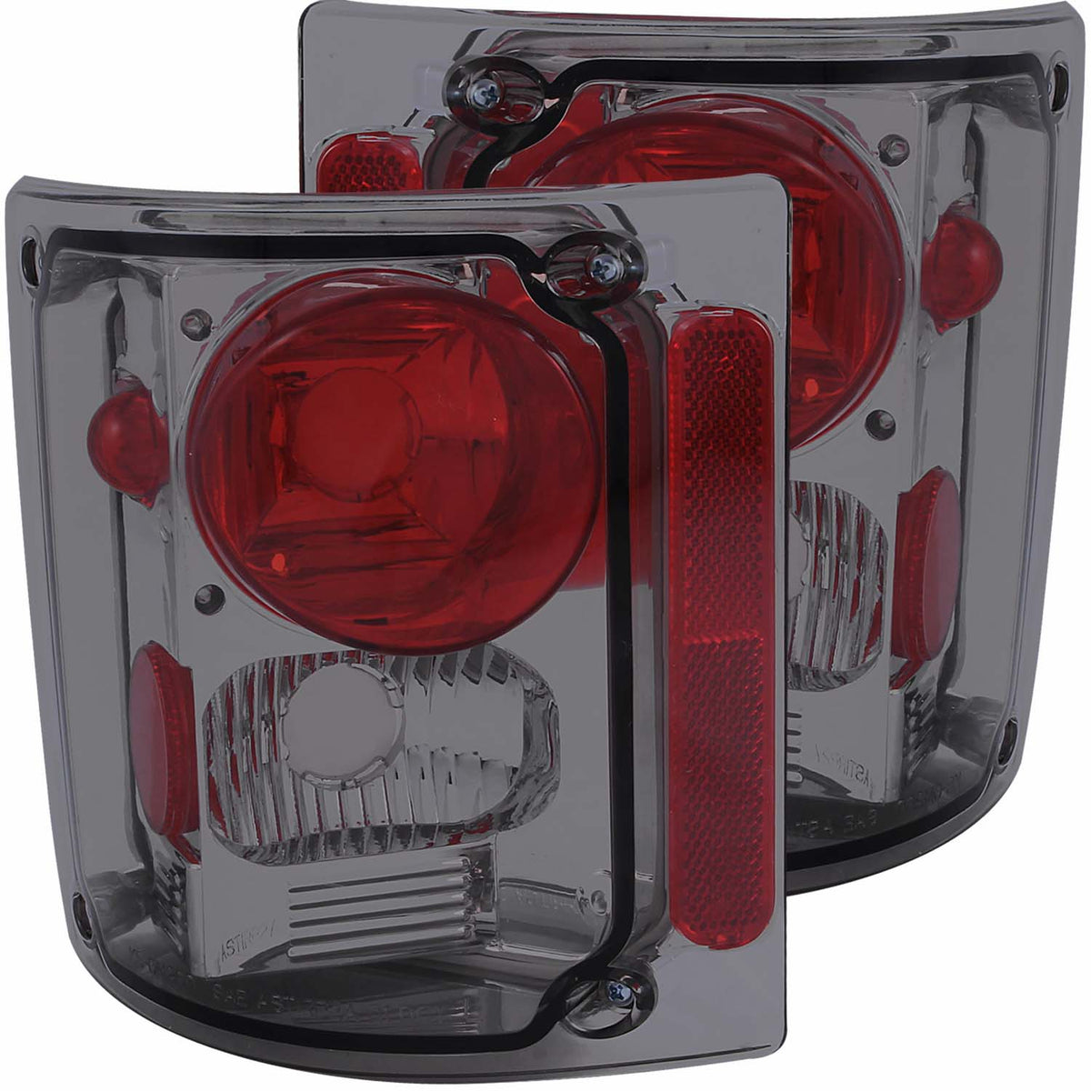 Tail Light Set Smoke Lens Pair Chevy/GMC Trucks/SUVs 1970-1991 AnzoUSA