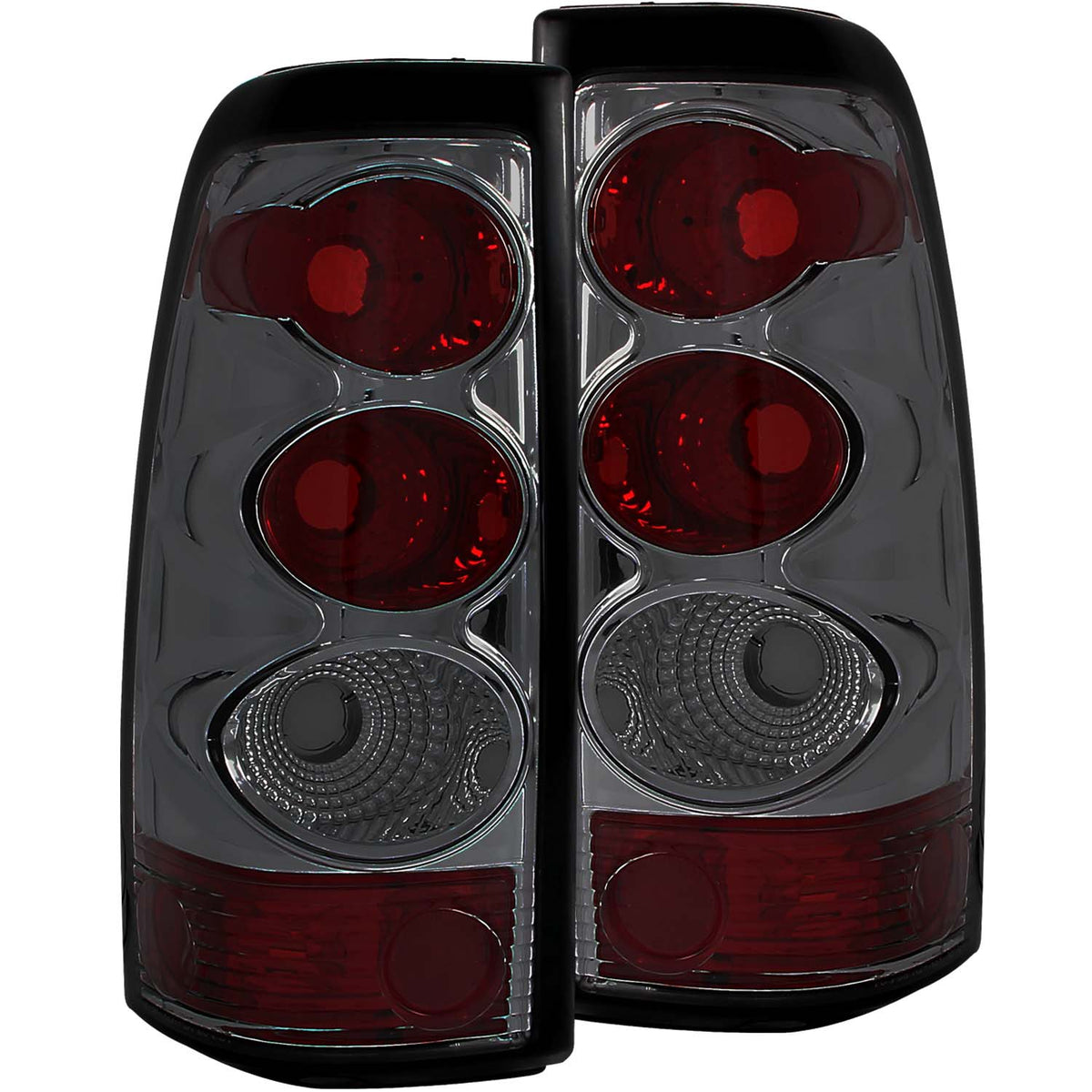 Tail Light Set Smoke Lens Pair Does Not Fit 3500 Series Or Stepside Models Chevrolet Silverado 1500/1500 HD/2500 HD/3500 2003-2007, 2500 2003-2006 AnzoUSA