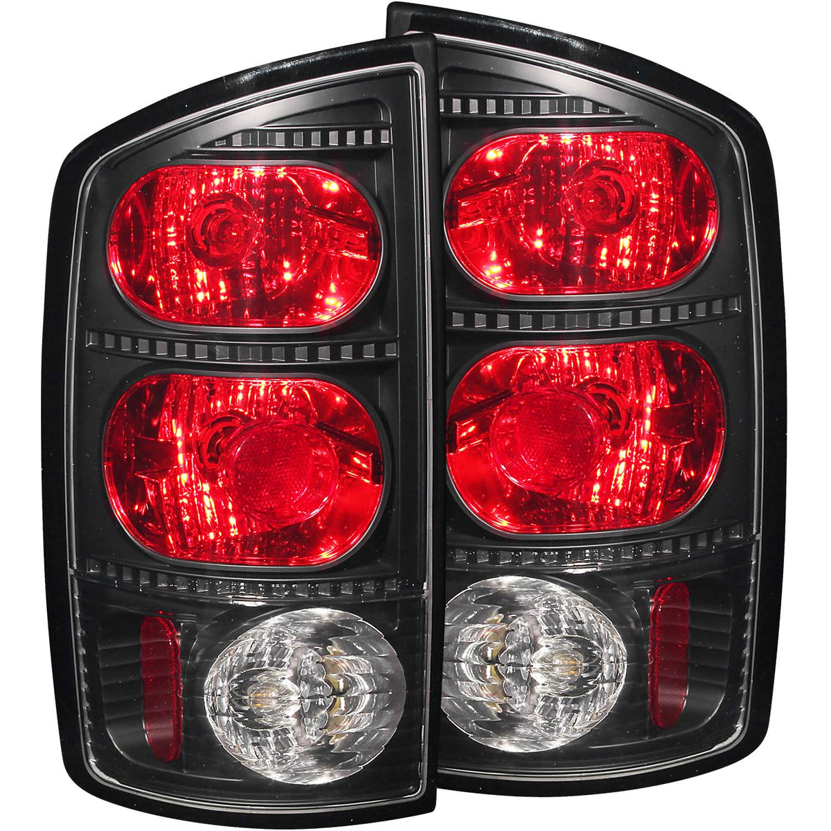 Tail Light Set Dark Smoke Lens Pair Dodge Ram 1500 2002-2006, 2500/3500 2003-2006 AnzoUSA