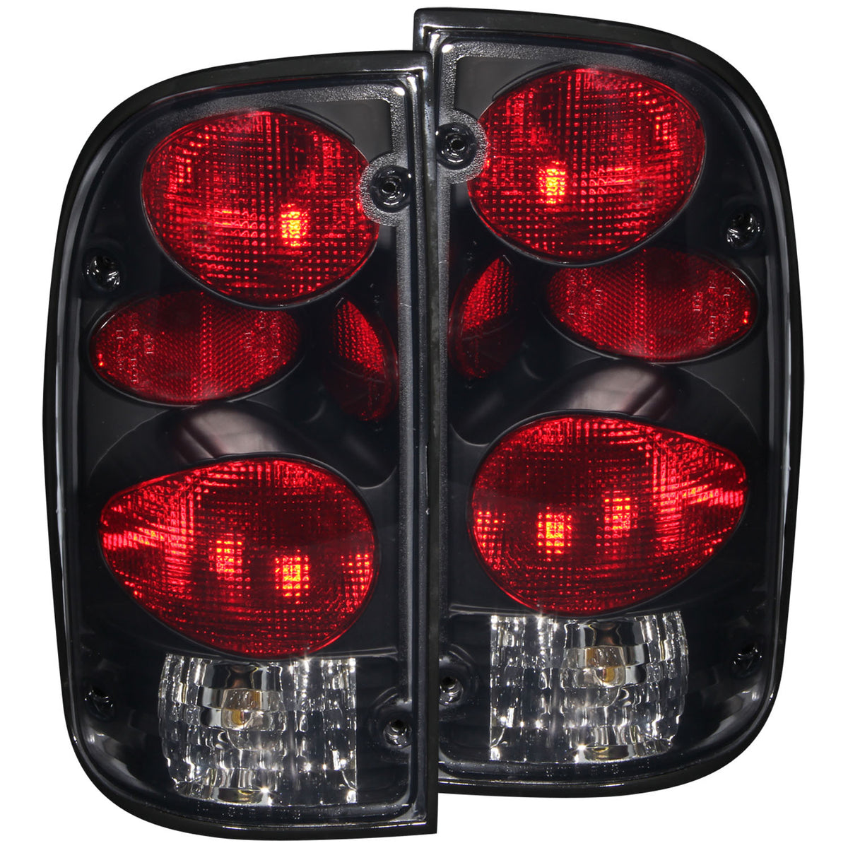 Tail Light Set Dark Smoke Lens G2 Pair Toyota Tacoma 1995-2000 AnzoUSA