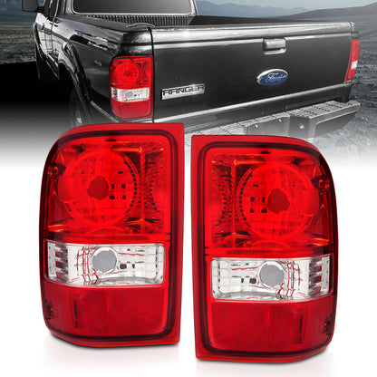 Tail Light Set Red/Clear Lens Pair (OE Replacement) Ford Ranger 2001-2011 AnzoUSA