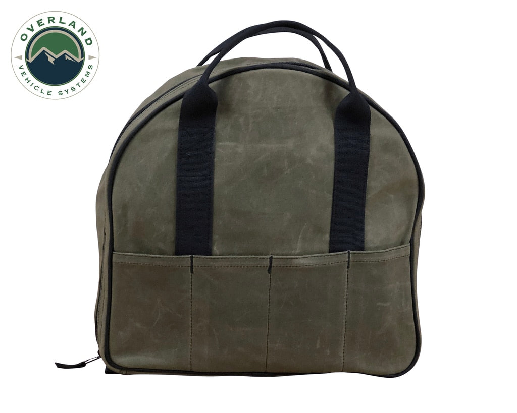Jumper Cable Bag #16 Waxed Canvas Durable Storage Solution Overland Vehicle Systems-1