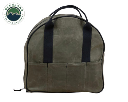 Jumper Cable Bag #16 Waxed Canvas Durable Storage Solution Overland Vehicle Systems-1