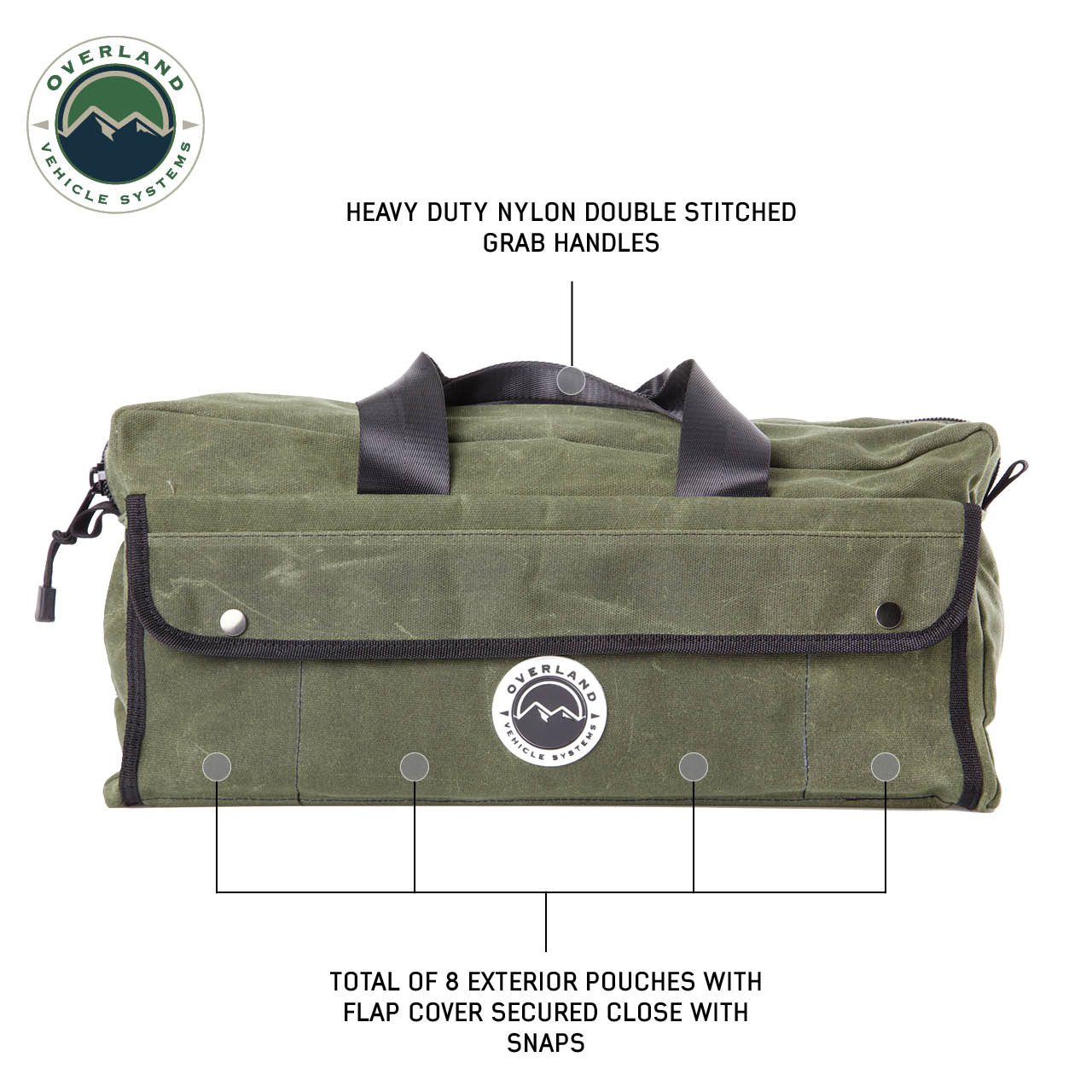 Overland Vehicle Systems Organize With Overland Vehicle Systems Wax Canvas Small Duffle Bag Overland Vehicle Systems