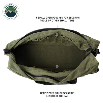 Organize With Wax Canvas Small Duffle Bag Overland Vehicle Systems-4