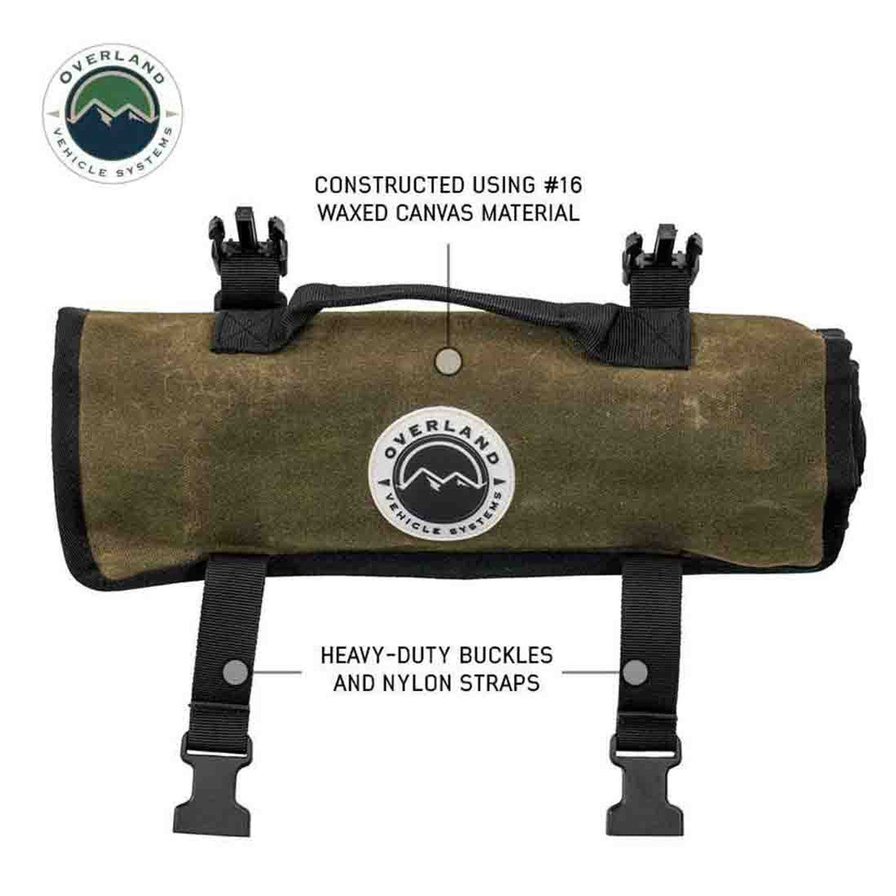 Small Wrench Tool Roll (12 Slot) Number 16 Waxed Canvas Overland Vehicle Systems-1