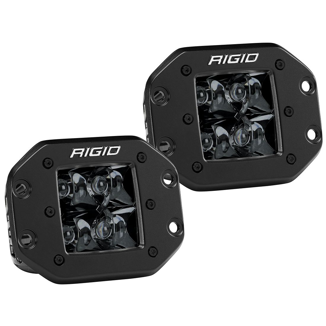 Spot Flush Mount Midnight Pair D-Series Pro Rigid Industries