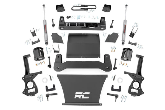 6 Inch Lift Kit Mono Leaf Rear Chevy Silverado 1500 4WD (2022-2024) Rough Country