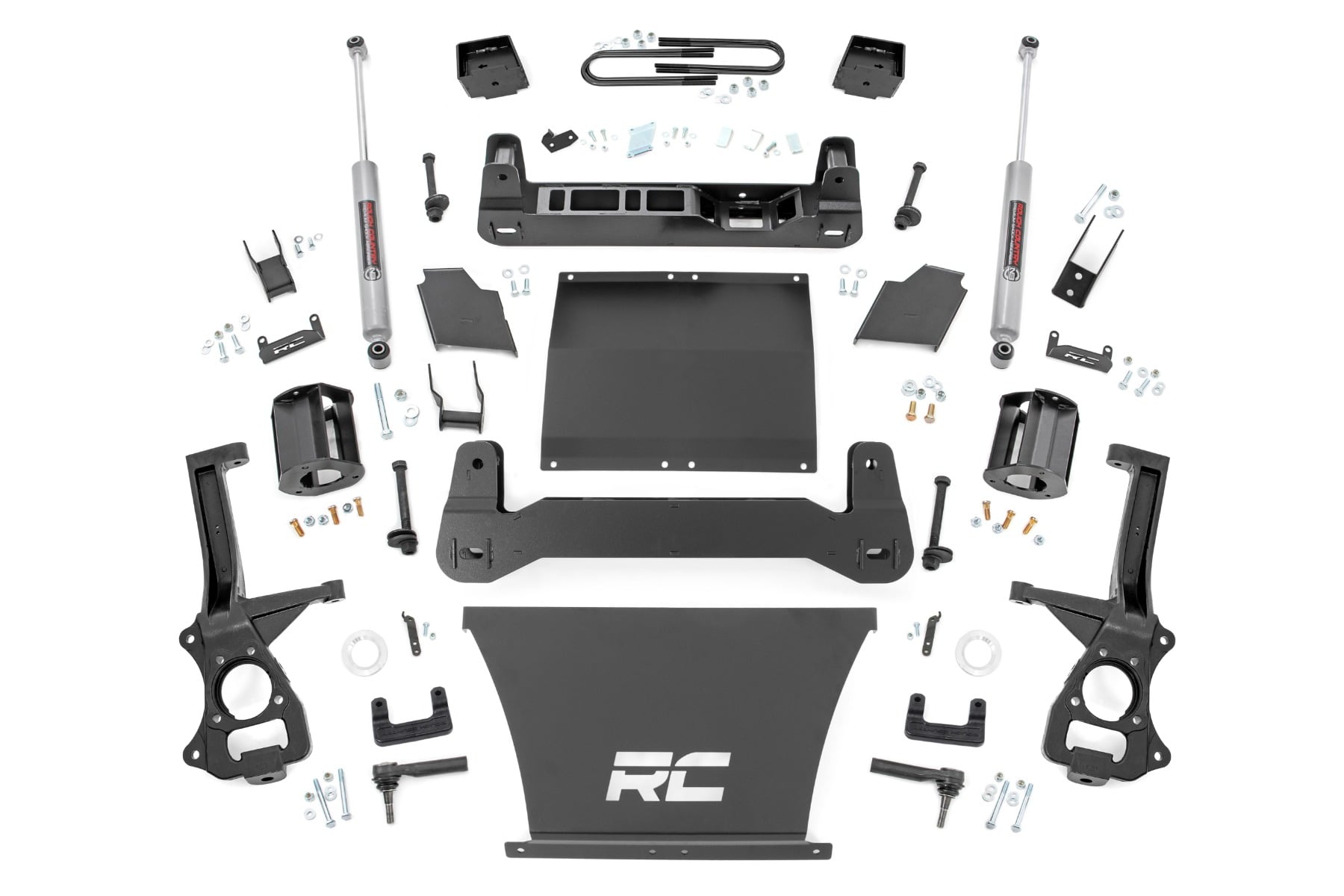 6 Inch Lift Kit Mono Leaf Rear Chevy Silverado 1500 4WD (2022-2024) Rough Country